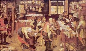 Le Paiement De La Dime by Pieter Brueghel the Younger