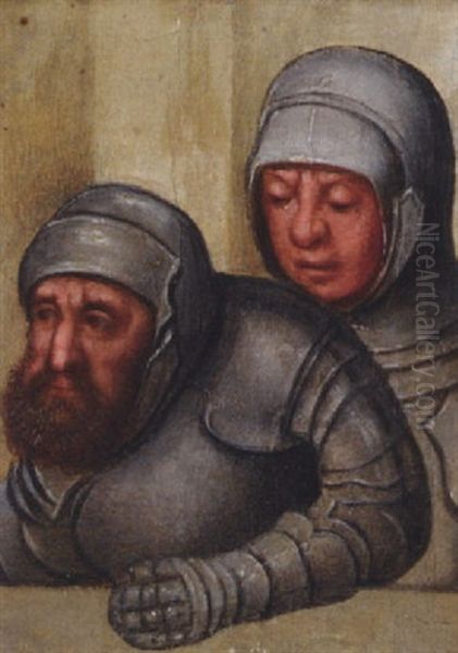 Two Men In Armour - view 1