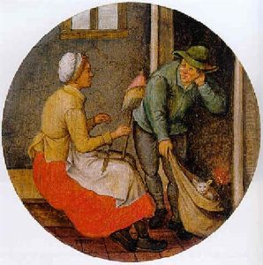 A Proverb: Letting The Cat Out Of The Bag by Pieter Brueghel the Younger
