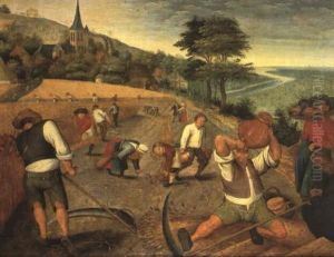 L'ete Ou La Moisson by Pieter Brueghel the Younger
