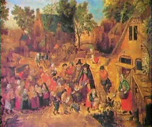 Die Pfingsthochzeit (pinksteren Bruiloft) Mit Einem         Kinderumzug Auf Dem Dorfe (kinder Spielen Hochzeit) - view 1