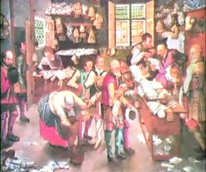 The Tax Collector by Pieter Brueghel the Younger