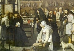 A Tax Office With Peasants Queuing To Make Payments In Kind by Pieter Brueghel the Younger