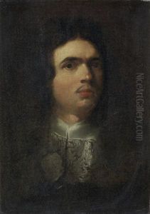 Portrait Of A Gentleman, Bust-length, In Black Costume With A White Lace Collar by Abraham Brueghel