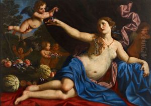 Venus And Cupid by Abraham Brueghel