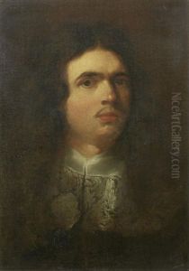 Portrait Of A Gentleman, Bust-length, In Black Costume