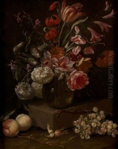Bodegon De Flores Y Frutas