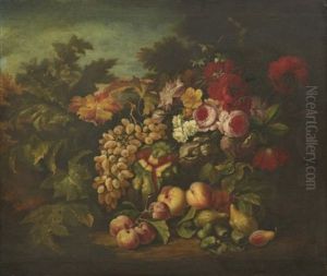 Stilleben Med Blommor Och Frukter by Abraham Brueghel