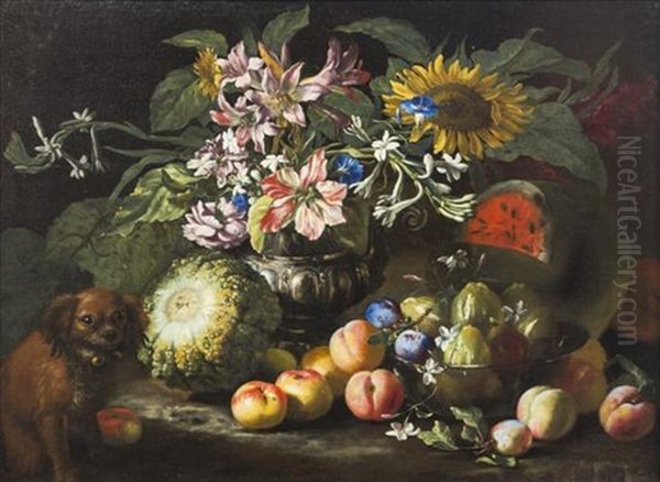 Nature Morte (still Life With Fruit And Dog) - view 1