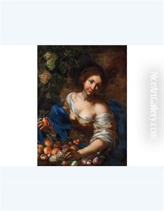 Ritratto Di Giovane Donna Con Natura