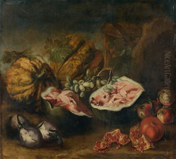 Nature Morte Aux Pasteques Et Aux Coings - view 1