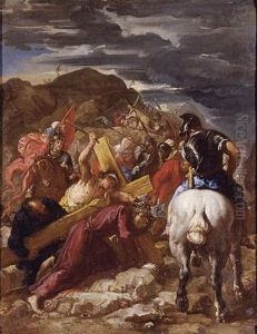 Christ On The Road To Cavalry by Abraham Brueghel