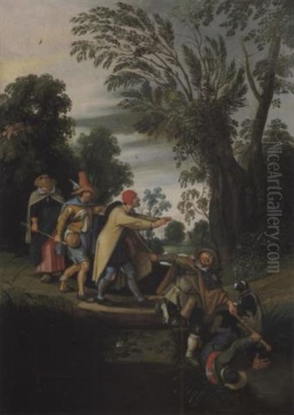 Les Aveugles Franchissant Le Pont - view 1