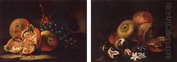 A Still Life Of Figs And Pomegranates - view 1