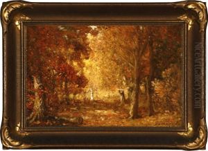 Autumn In The Forest, France by C. Harry Allis