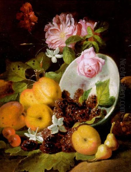Stilleben Von Blumen Und Fruchten - view 1