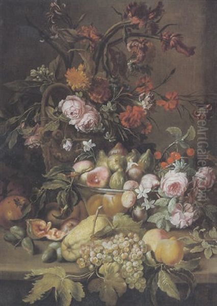 Natura Morta Con Frutta E Fiori - view 1