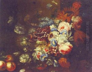 Flowers And Fruit On A Bank Flowers And Fruit On A Bank