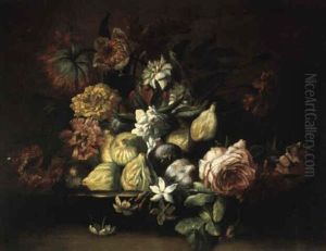 Stilleben Von Blumen Und Feigen Stilleben Von Blumen Und Feigen