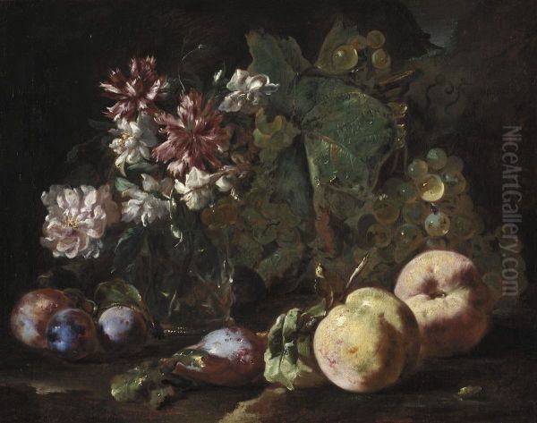 Still Life Of Fruit And Flowers - view 1