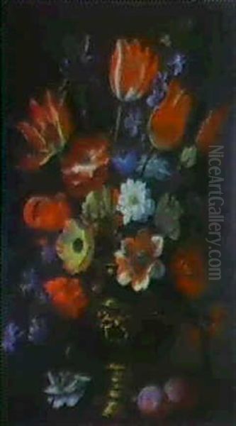 Blumenstrauss In Einer Prunkvase - view 1