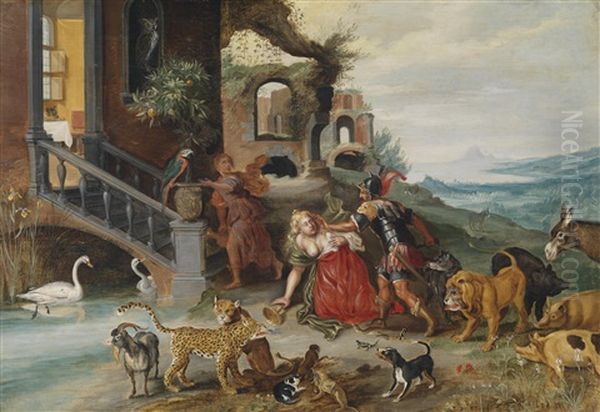 Szene Aus Der Geschichte Der Tugendhaften Romerin Lucrezia (after Livius) - view 1