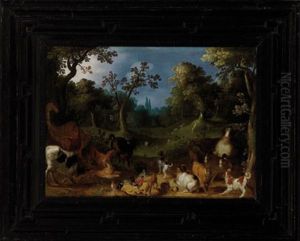 Paisaje Con Animales Y San Jeronimo by Jan Peeter Brueghel