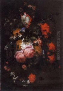 Natura Morta Di Fiori In Un Vaso, Appoggiato Su Un Davanzale by Jan Peeter Brueghel