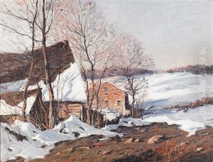A New England Farm by George Matthew Bruestle