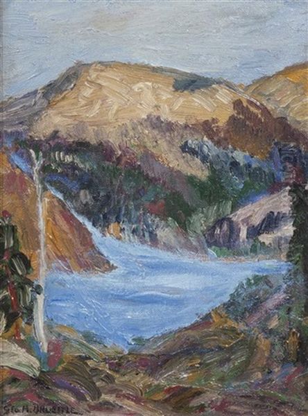 Mountain Landscape With Lake - view 1