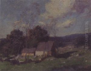 Old New England Farm by George Matthew Bruestle