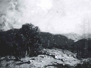 Autumn Hillside by George Matthew Bruestle
