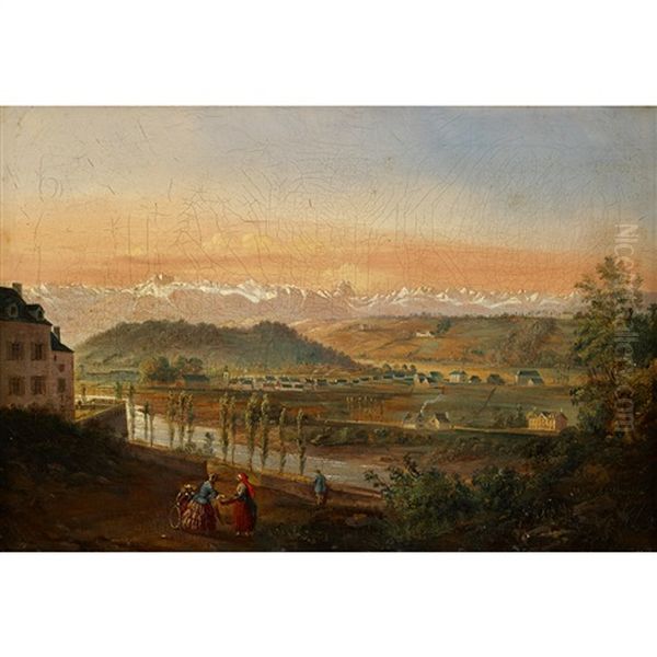 Topographical Vista At Dawn - view 1