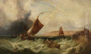 "marina Con Barcos" by Antonio De Brugada Vila