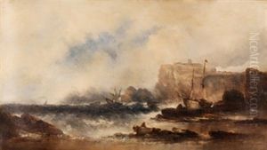 Marina Con Barcos by Antonio De Brugada Vila
