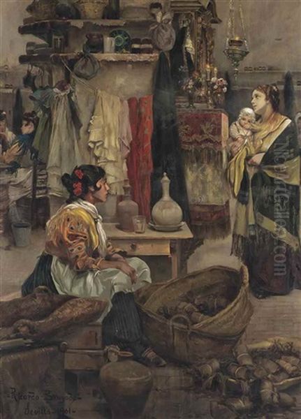 Women Cooking In A Kitchen Interior - view 1