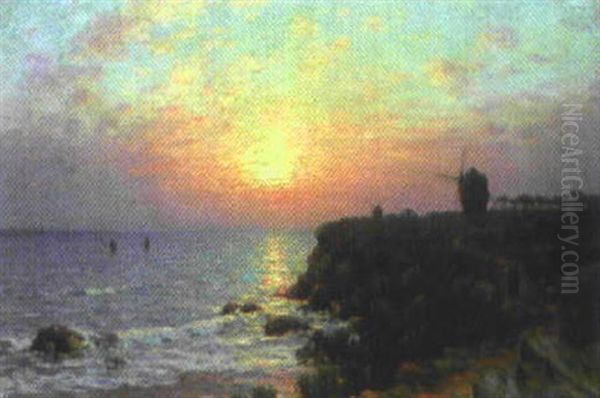 Pointe Du Finistere Au Soleil Couchant - view 1