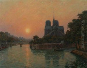 Notre Dame At Dusk