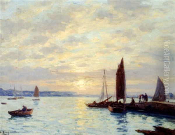 Coucher De Soleil Sur Le Port De Loctudy - view 1