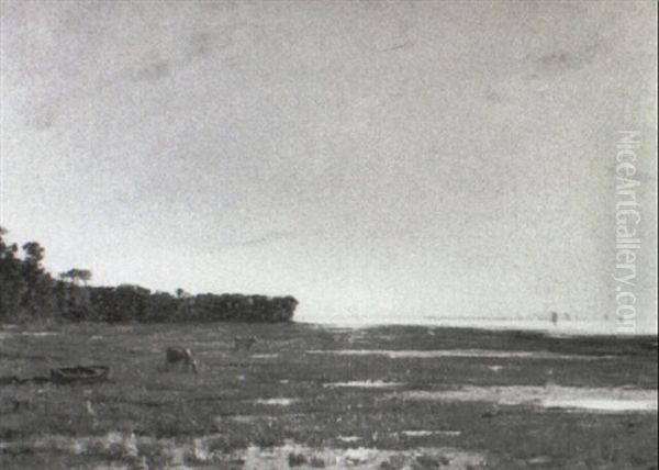 Landscape With Grazing Cattle - view 1