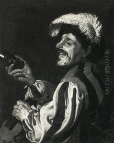 A Laughing Violinist - view 1