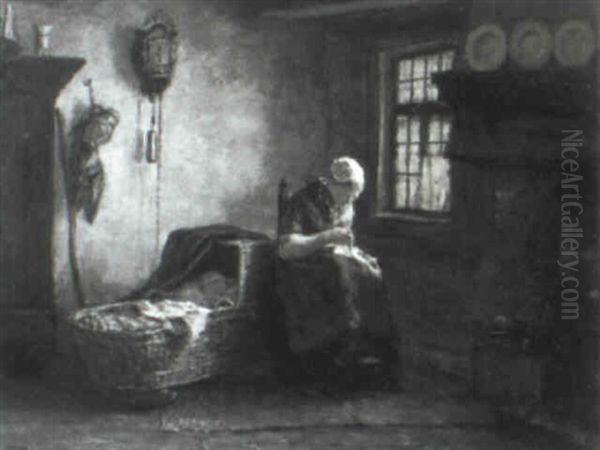 Mother And Child In An Interior - view 1