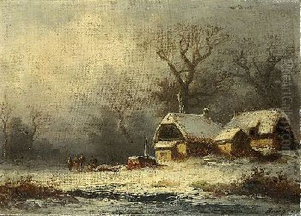 Bauernhof In Winterlandschaft - view 1