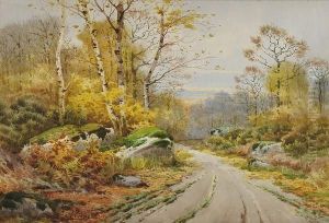 Chemin En Foret by Auguste Allonge