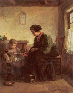 Mother And Child In An Interior