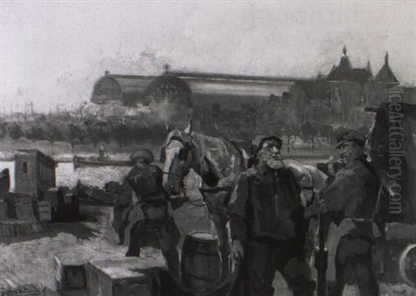 Bedrijvigheid Voort Het Amsterdamse C.s. - view 1