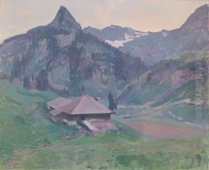 La Vallee Des Morthey (soir Apres La Pluie), 1910 by Ernest Hiram Bruelhart