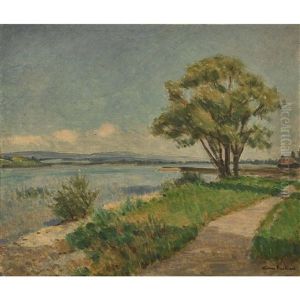 Sonnige Uferlandschaft