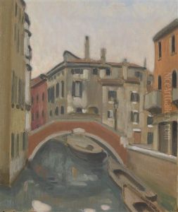 Canal A Venise by Ernest Hiram Bruelhart