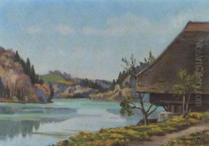 Bauernhaus Am Seeufer by Ernest Hiram Bruelhart